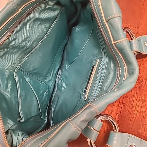Elliott Lucca Charmed Turquoise Shoulder Handbag NWT - Picture 4 of 5